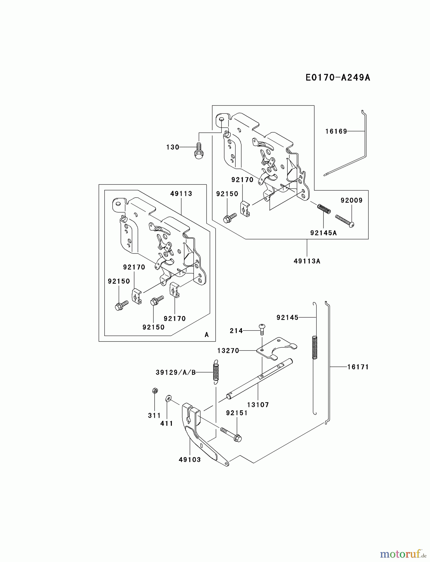  Kawasaki Motoren Motoren Vertikal FA210V - AS02 bis FH641V - DS24 FH500V-BS09 - Kawasaki FH500V 4-Stroke Engine CONTROL-EQUIPMENT