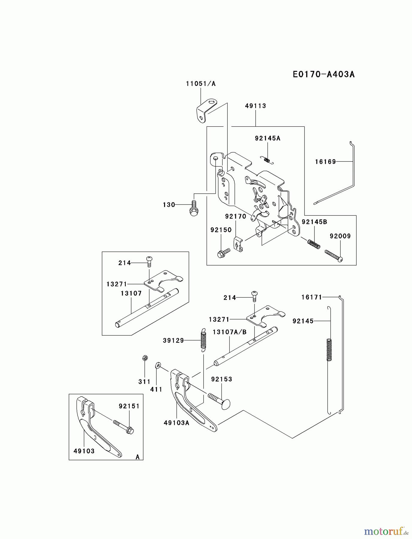  Kawasaki Motoren Motoren Vertikal FA210V - AS02 bis FH641V - DS24 FH500V-AS24 - Kawasaki FH500V 4-Stroke Engine CONTROL-EQUIPMENT