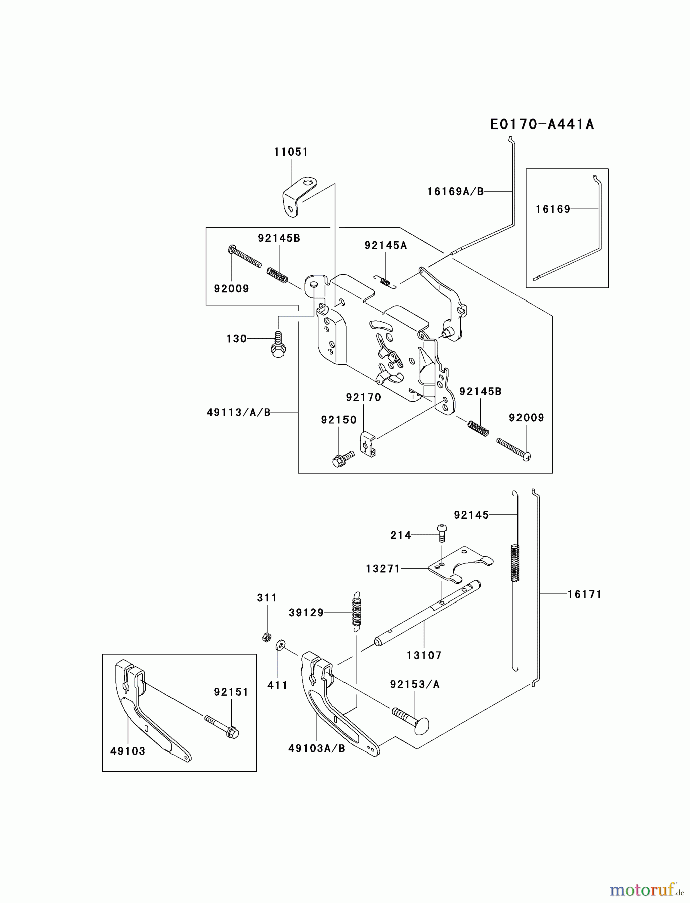  Kawasaki Motoren Motoren Vertikal FA210V - AS02 bis FH641V - DS24 FH500V-AS31 - Kawasaki FH500V 4-Stroke Engine CONTROL-EQUIPMENT