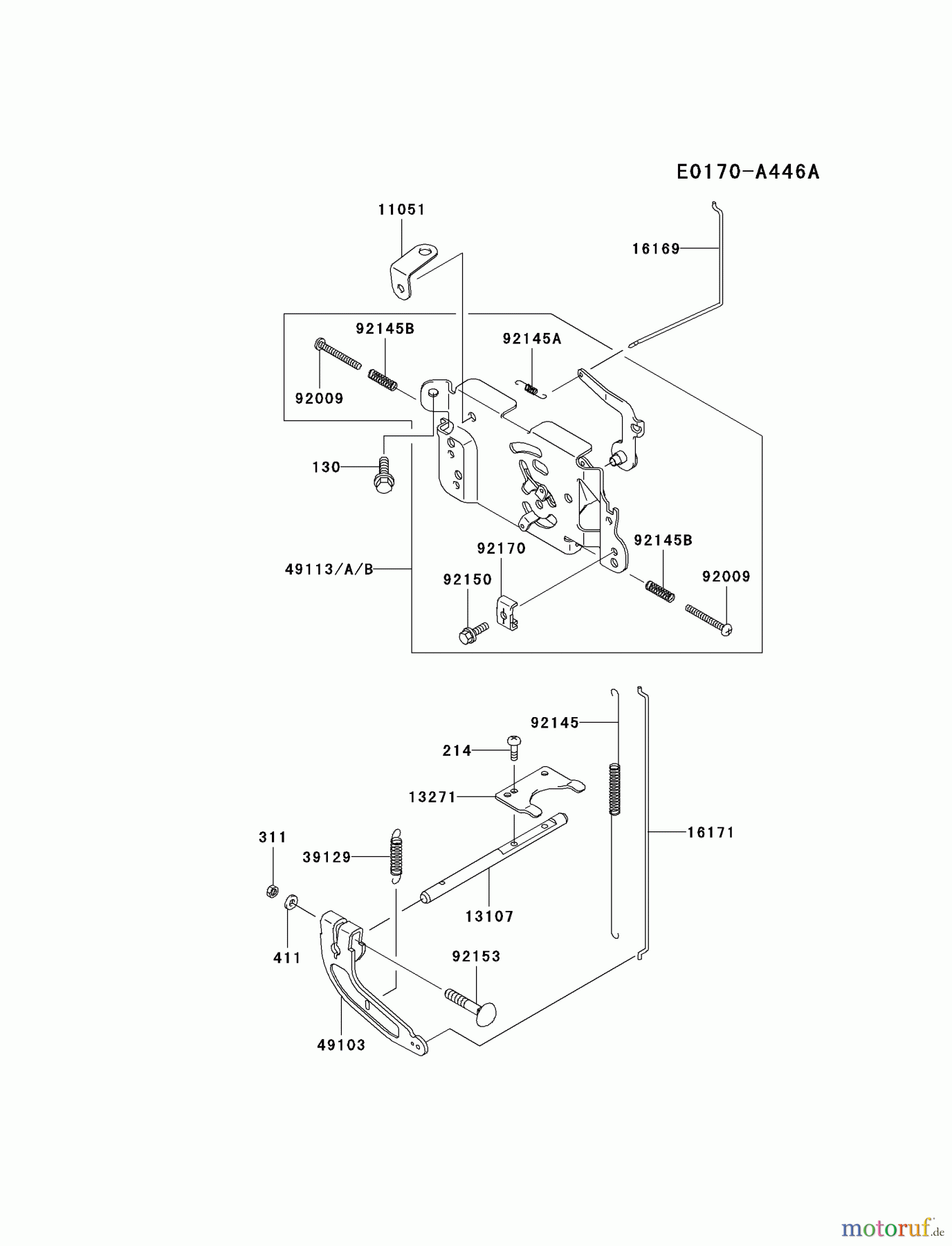  Kawasaki Motoren Motoren Vertikal FA210V - AS02 bis FH641V - DS24 FH500V-BS36 - Kawasaki FH500V 4-Stroke Engine CONTROL-EQUIPMENT