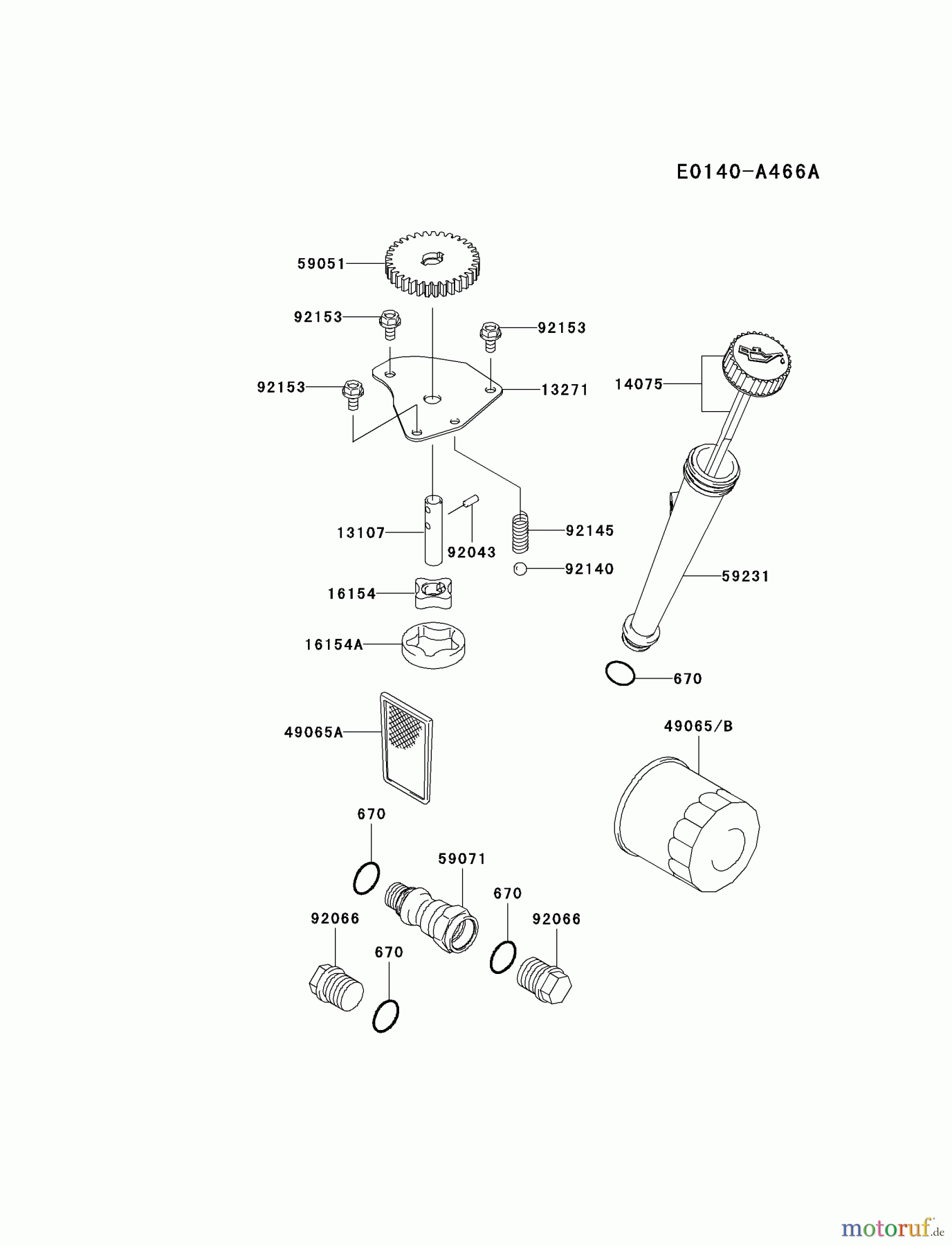  Kawasaki Motoren Motoren Vertikal FA210V - AS02 bis FH641V - DS24 FH541V-DS38 - Kawasaki FH541V 4-Stroke Engine LUBRICATION-EQUIPMENT