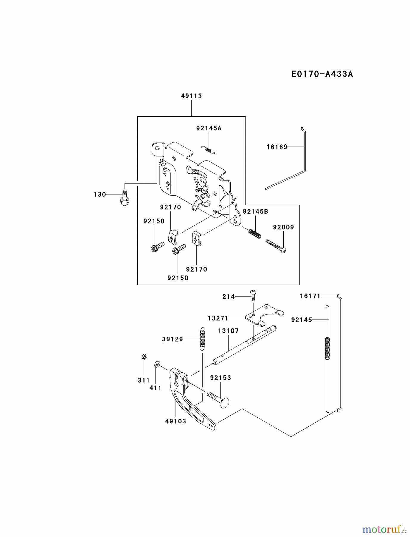  Kawasaki Motoren Motoren Vertikal FA210V - AS02 bis FH641V - DS24 FH541V-AS36 - Kawasaki FH541V 4-Stroke Engine CONTROL-EQUIPMENT