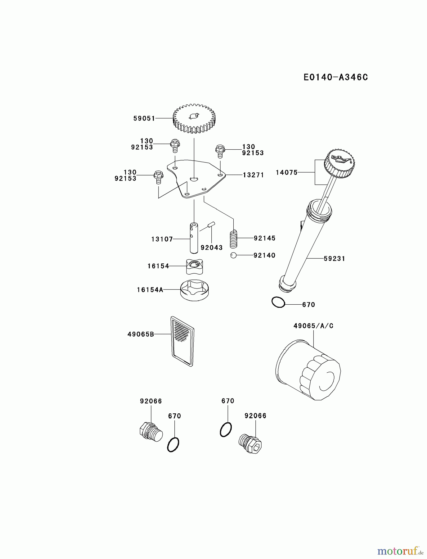  Kawasaki Motoren Motoren Vertikal FA210V - AS02 bis FH641V - DS24 FH580V-CS16 - Kawasaki FH580V 4-Stroke Engine LUBRICATION-EQUIPMENT