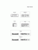 Kawasaki Motoren FA210V - AS02 bis FH641V - DS24 FH580V-AS40 - Kawasaki FH580V 4-Stroke Engine Listas de piezas de repuesto y dibujos LABEL