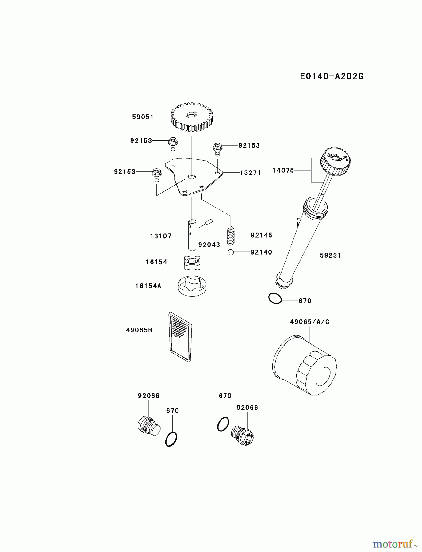  Kawasaki Motoren Motoren Vertikal FA210V - AS02 bis FH641V - DS24 FH580V-AS40 - Kawasaki FH580V 4-Stroke Engine LUBRICATION-EQUIPMENT