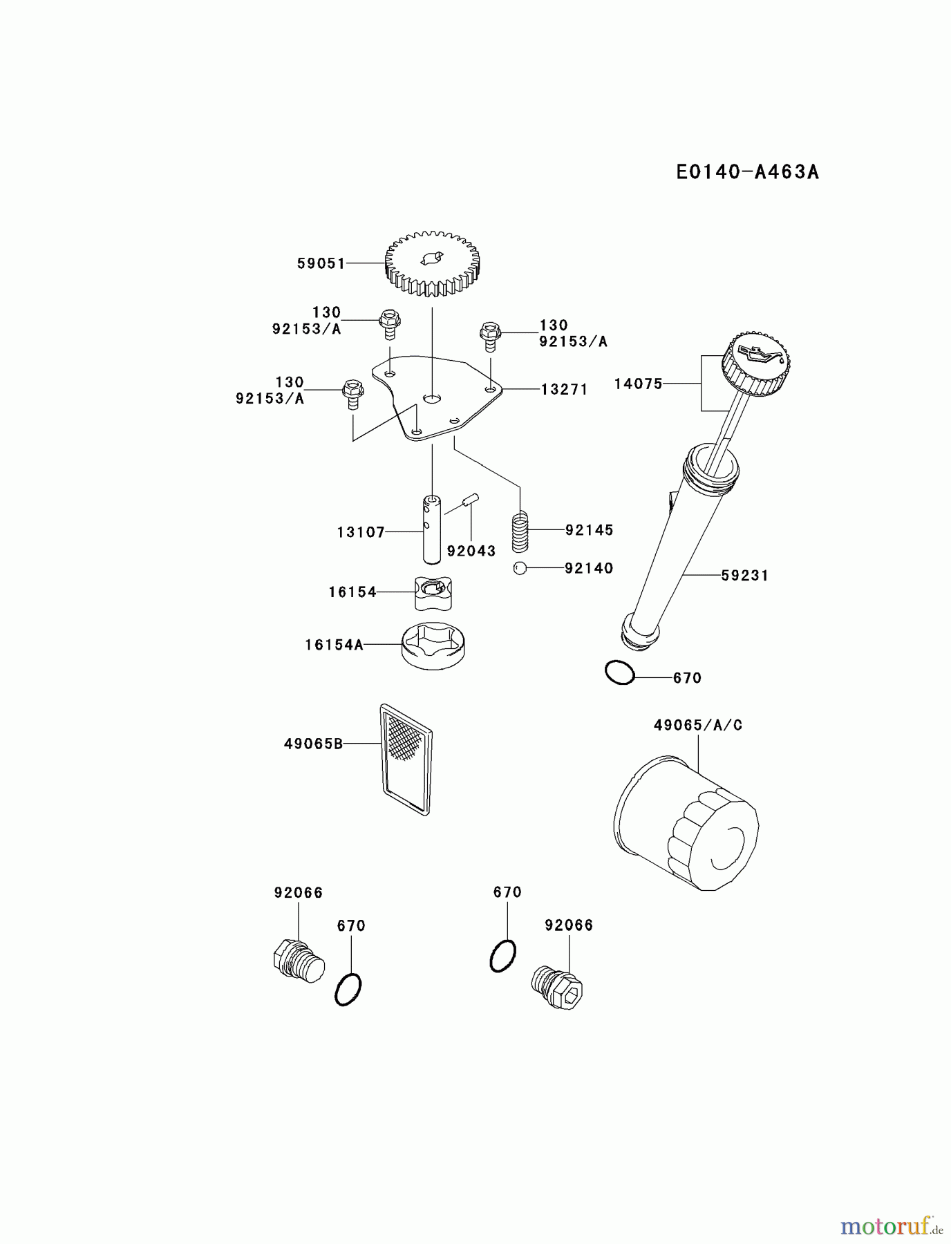  Kawasaki Motoren Motoren Vertikal FA210V - AS02 bis FH641V - DS24 FH430V-DS01 - Kawasaki FH430V 4-Stroke Engine LUBRICATION-EQUIPMENT