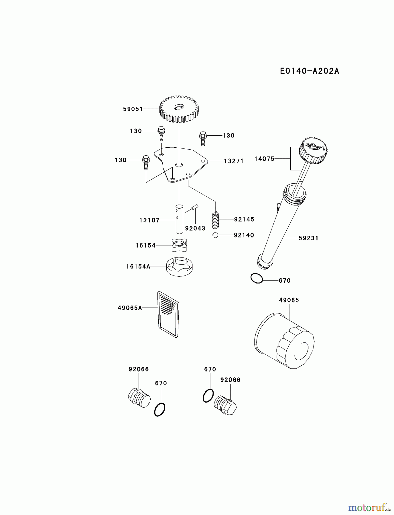  Kawasaki Motoren Motoren Vertikal FA210V - AS02 bis FH641V - DS24 FH580V-CS24 - Kawasaki FH580V 4-Stroke Engine LUBRICATION-EQUIPMENT