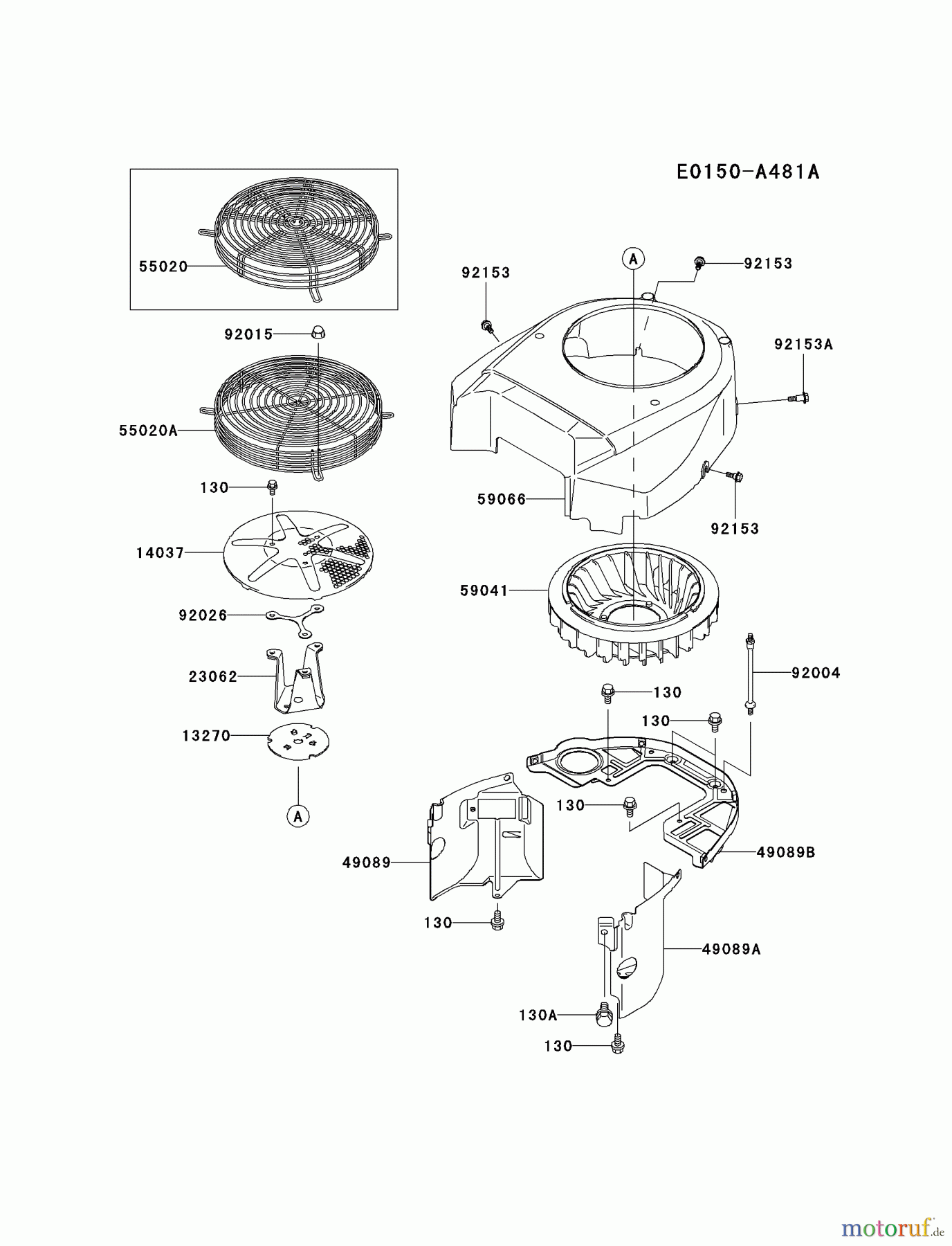  Kawasaki Motoren Motoren Vertikal FA210V - AS02 bis FH641V - DS24 FH601V-BS21 - Kawasaki FH601V 4-Stroke Engine COOLING-EQUIPMENT