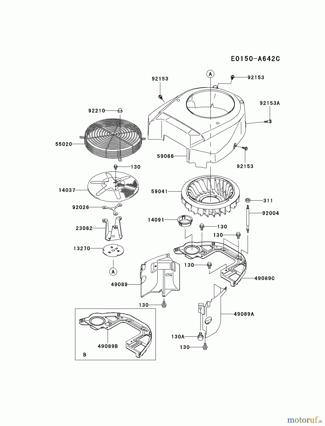  Kawasaki Motoren Motoren Vertikal FA210V - AS02 bis FH641V - DS24 FH601V-BS23 - Kawasaki FH601V 4-Stroke Engine COOLING-EQUIPMENT