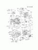 Kawasaki Motoren FA210V - AS02 bis FH641V - DS24 FH601V-GS01 - Kawasaki FH601V 4-Stroke Engine Listas de piezas de repuesto y dibujos CYLINDER/CRANKCASE #1
