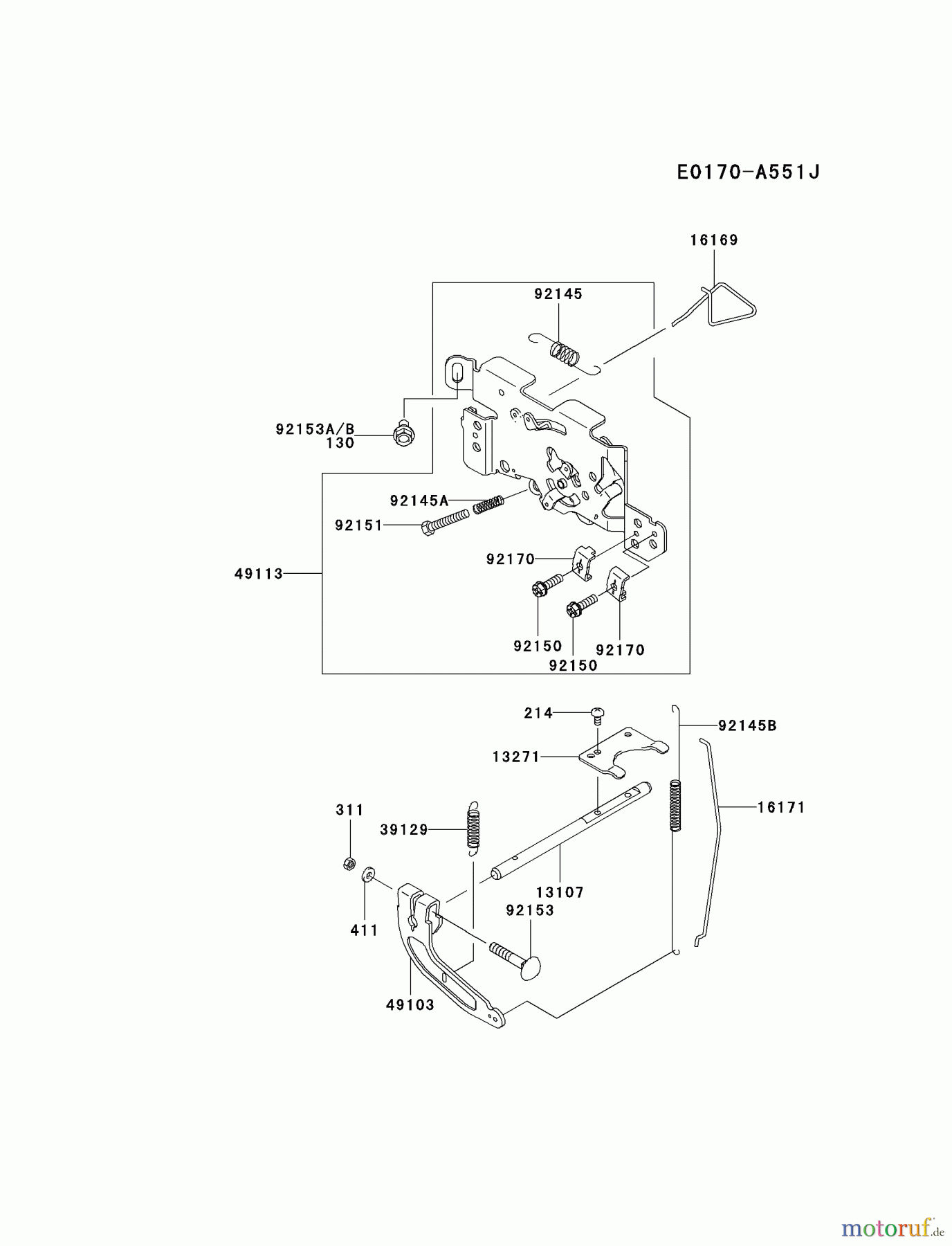  Kawasaki Motoren Motoren Vertikal FH641V - DS25 bis FS481V - BS13 FH721V-ES24 - Kawasaki FH721V 4-Stroke Engine CONTROL-EQUIPMENT