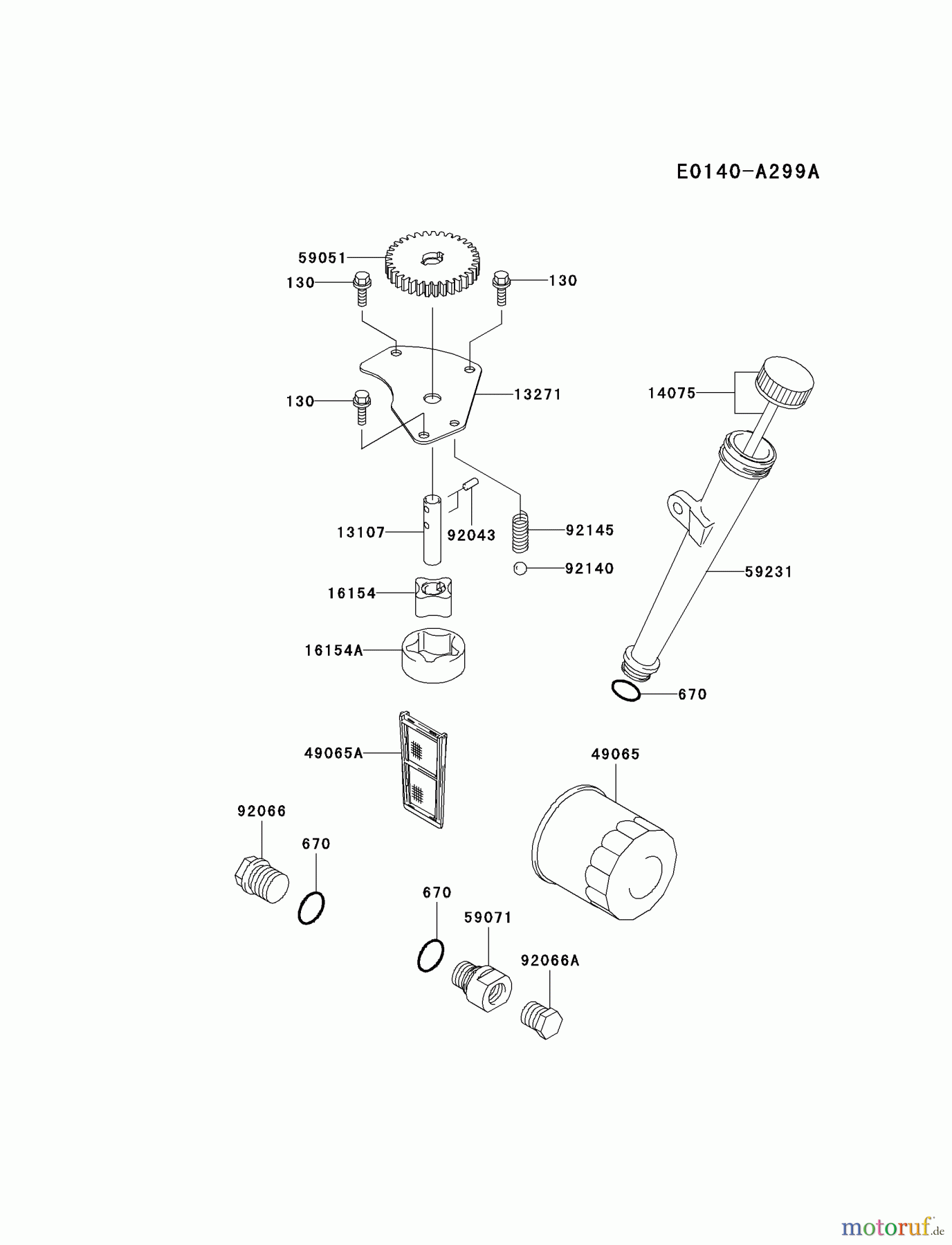  Kawasaki Motoren Motoren Vertikal FA210V - AS02 bis FH641V - DS24 FH641V-BS21 - Kawasaki FH641V 4-Stroke Engine LUBRICATION-EQUIPMENT