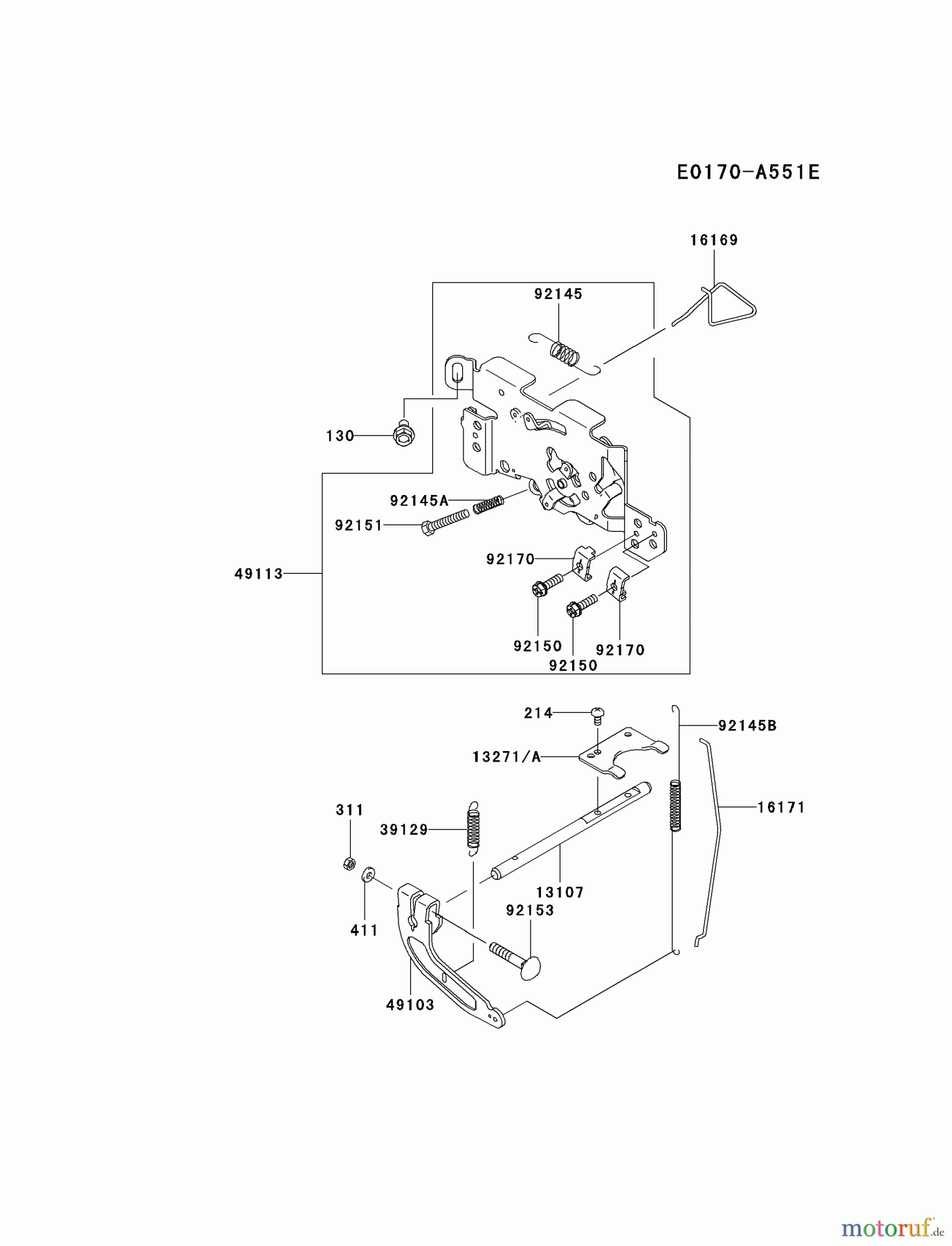  Kawasaki Motoren Motoren Vertikal FA210V - AS02 bis FH641V - DS24 FH641V-DS17 - Kawasaki FH641V 4-Stroke Engine CONTROL-EQUIPMENT