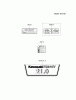 Kawasaki Motoren FH641V - DS25 bis FS481V - BS13 FH641V-FS01 - Kawasaki FH641V 4-Stroke Engine Listas de piezas de repuesto y dibujos LABEL
