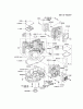 Kawasaki Motoren FH641V - DS25 bis FS481V - BS13 FH641V-FS22 - Kawasaki FH641V 4-Stroke Engine Listas de piezas de repuesto y dibujos CYLINDER/CRANKCASE #1