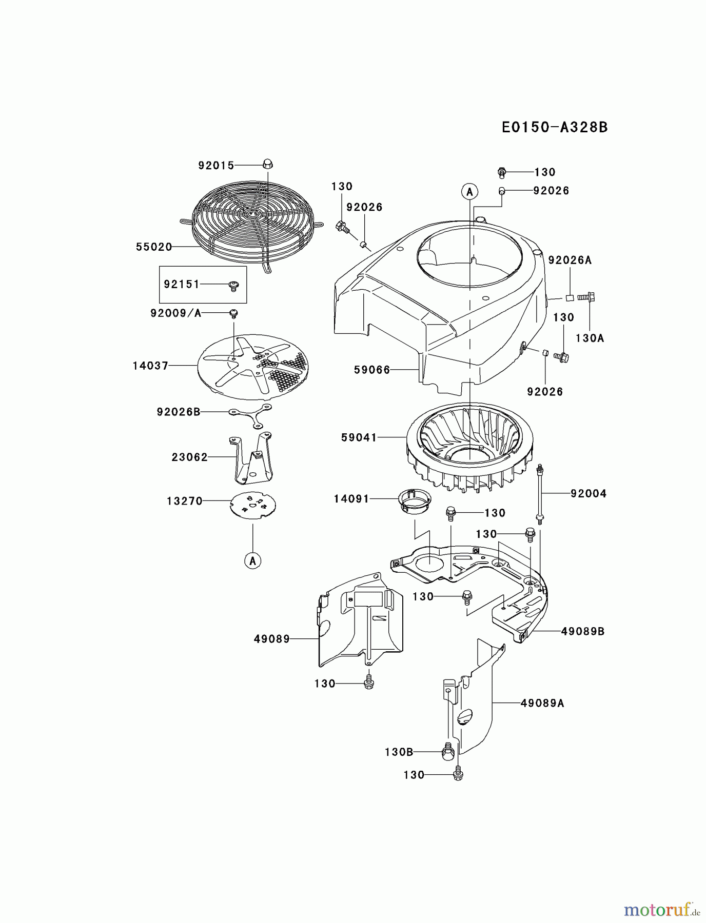  Kawasaki Motoren Motoren Vertikal FH641V - DS25 bis FS481V - BS13 FH680V-AS09 - Kawasaki FH680V 4-Stroke Engine COOLING-EQUIPMENT