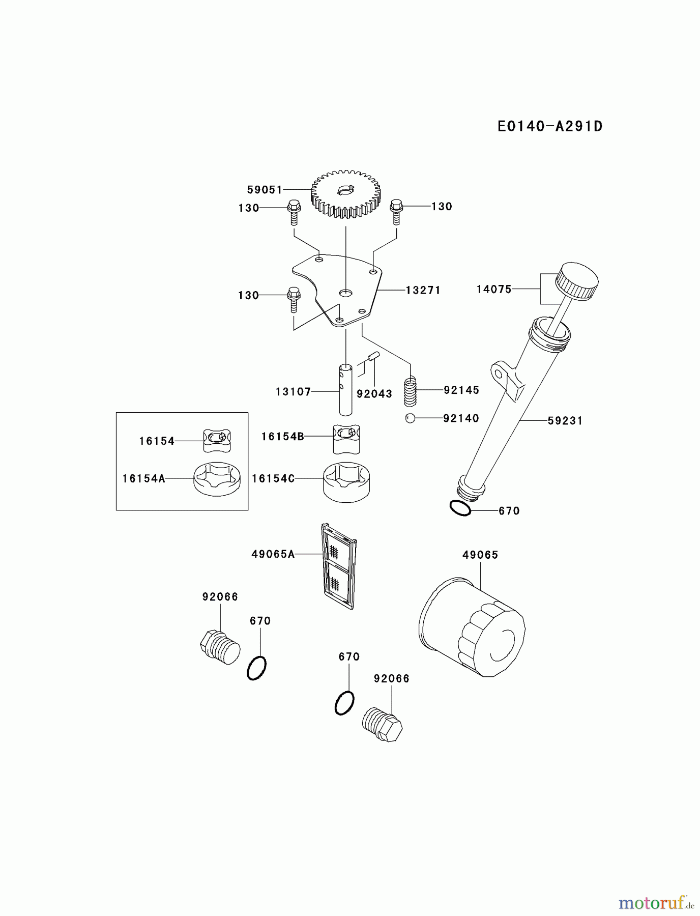  Kawasaki Motoren Motoren Vertikal FH641V - DS25 bis FS481V - BS13 FH680V-HS09 - Kawasaki FH680V 4-Stroke Engine LUBRICATION-EQUIPMENT