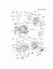 Kawasaki Motoren FH641V - DS25 bis FS481V - BS13 FH721V-BS05 - Kawasaki FH721V 4-Stroke Engine Listas de piezas de repuesto y dibujos CYLINDER/CRANKCASE