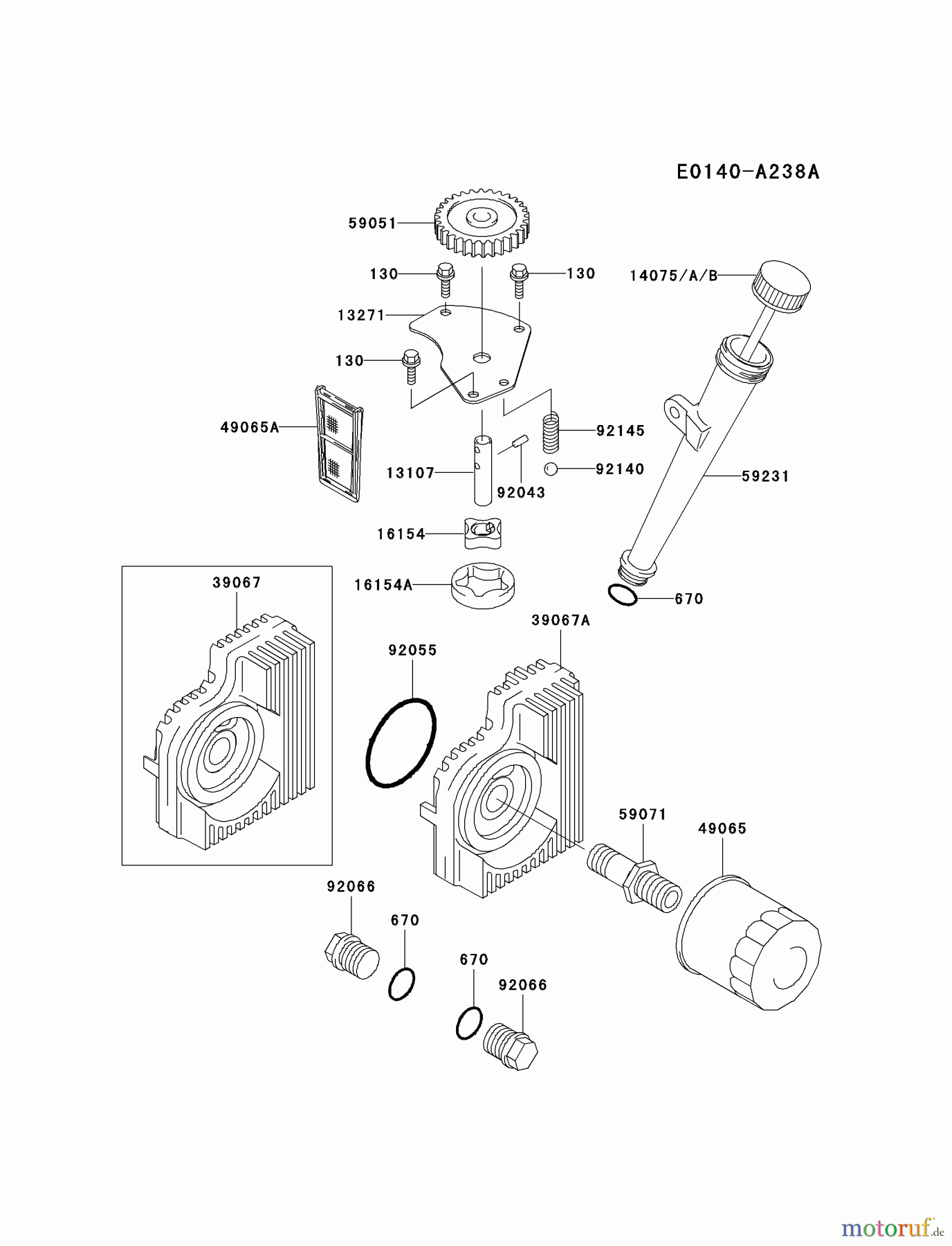  Kawasaki Motoren Motoren Vertikal FH641V - DS25 bis FS481V - BS13 FH721V-BS11 - Kawasaki FH721V 4-Stroke Engine LUBRICATION-EQUIPMENT