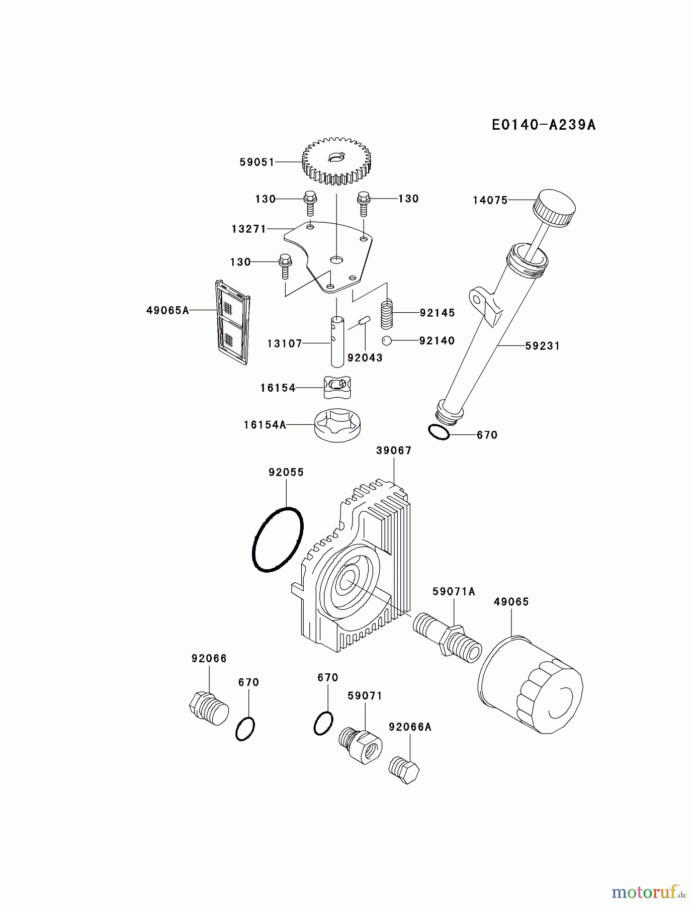  Kawasaki Motoren Motoren Vertikal FH641V - DS25 bis FS481V - BS13 FH721V-AS14 - Kawasaki FH721V 4-Stroke Engine LUBRICATION-EQUIPMENT