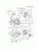 Kawasaki Motoren FH641V - DS25 bis FS481V - BS13 FH721V-AW04 - Kawasaki FH721V 4-Stroke Engine Listas de piezas de repuesto y dibujos CYLINDER/CRANKCASE