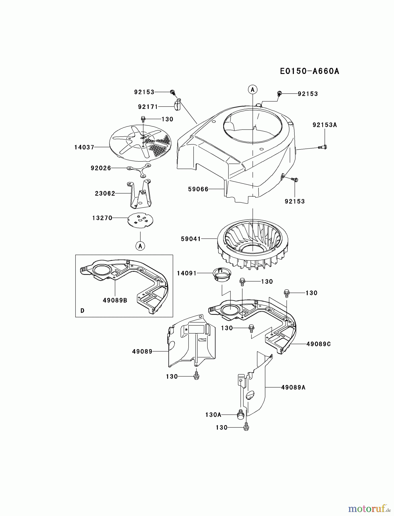  Kawasaki Motoren Motoren Vertikal FH641V - DS25 bis FS481V - BS13 FH721V-DS10 - Kawasaki FH721V 4-Stroke Engine COOLING-EQUIPMENT