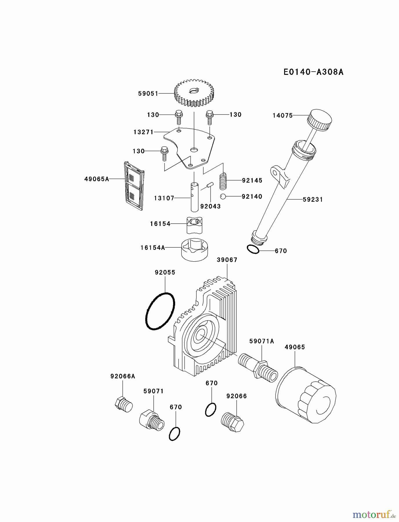  Kawasaki Motoren Motoren Vertikal FH641V - DS25 bis FS481V - BS13 FH721V-BS26 - Kawasaki FH721V 4-Stroke Engine LUBRICATION-EQUIPMENT