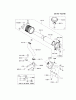 Kawasaki Motoren FH641V - DS25 bis FS481V - BS13 FH721V-DS21 - Kawasaki FH721V 4-Stroke Engine Listas de piezas de repuesto y dibujos AIR-FILTER/MUFFLER