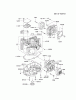 Kawasaki Motoren FH641V - DS25 bis FS481V - BS13 FH721V-ES28 - Kawasaki FH721V 4-Stroke Engine Listas de piezas de repuesto y dibujos CYLINDER/CRANKCASE