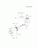 Kawasaki Motoren FH641V - DS25 bis FS481V - BS13 FJ180V-AM10 - Kawasaki FJ180V 4-Stroke Engine Listas de piezas de repuesto y dibujos PISTON/CRANKSHAFT