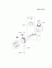 Kawasaki Motoren FH641V - DS25 bis FS481V - BS13 FJ180V-AS27 - Kawasaki FJ180V 4-Stroke Engine Listas de piezas de repuesto y dibujos PISTON/CRANKSHAFT