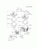 Kawasaki Motoren FH641V - DS25 bis FS481V - BS13 FJ180V-AM11 - Kawasaki FJ180V 4-Stroke Engine Listas de piezas de repuesto y dibujos CYLINDER/CRANKCASE