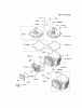 Kawasaki Motoren FH641V - DS25 bis FS481V - BS13 FJ180V-AS16 - Kawasaki FJ180V 4-Stroke Engine Listas de piezas de repuesto y dibujos CYLINDER/CRANKCASE