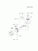 Kawasaki Motoren FH641V - DS25 bis FS481V - BS13 FJ180V-AS33 - Kawasaki FJ180V 4-Stroke Engine Listas de piezas de repuesto y dibujos PISTON/CRANKSHAFT