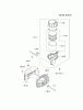 Kawasaki Motoren FH641V - DS25 bis FS481V - BS13 FJ180V-BS36 - Kawasaki FJ180V 4-Stroke Engine Listas de piezas de repuesto y dibujos AIR-FILTER/MUFFLER