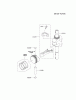 Kawasaki Motoren FH641V - DS25 bis FS481V - BS13 FJ180V-CS01 - Kawasaki FJ180V 4-Stroke Engine Listas de piezas de repuesto y dibujos PISTON/CRANKSHAFT