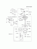 Kawasaki Motoren FH641V - DS25 bis FS481V - BS13 FJ180V-BS04 - Kawasaki FJ180V 4-Stroke Engine Listas de piezas de repuesto y dibujos CARBURETOR #1