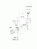 Kawasaki Motoren FH641V - DS25 bis FS481V - BS13 FJ180V-BS05 - Kawasaki FJ180V 4-Stroke Engine Listas de piezas de repuesto y dibujos PISTON/CRANKSHAFT