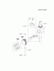 Kawasaki Motoren FH641V - DS25 bis FS481V - BS13 FJ180V-DS08 - Kawasaki FJ180V 4-Stroke Engine Listas de piezas de repuesto y dibujos PISTON/CRANKSHAFT