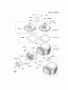 Kawasaki Motoren FH641V - DS25 bis FS481V - BS13 FJ180V-DS13 - Kawasaki FJ180V 4-Stroke Engine Listas de piezas de repuesto y dibujos CYLINDER/CRANKCASE