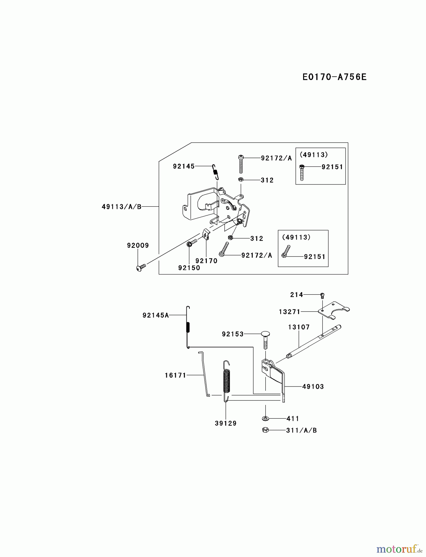  Kawasaki Motoren Motoren Vertikal FH641V - DS25 bis FS481V - BS13 FR600V-AS06 - Kawasaki FR600V 4-Stroke Engine CONTROL-EQUIPMENT