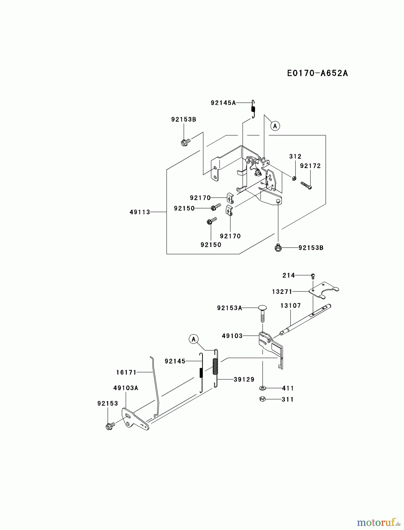  Kawasaki Motoren Motoren Vertikal FH641V - DS25 bis FS481V - BS13 FR651V-AS04 - Kawasaki FR651V 4-Stroke Engine CONTROL-EQUIPMENT