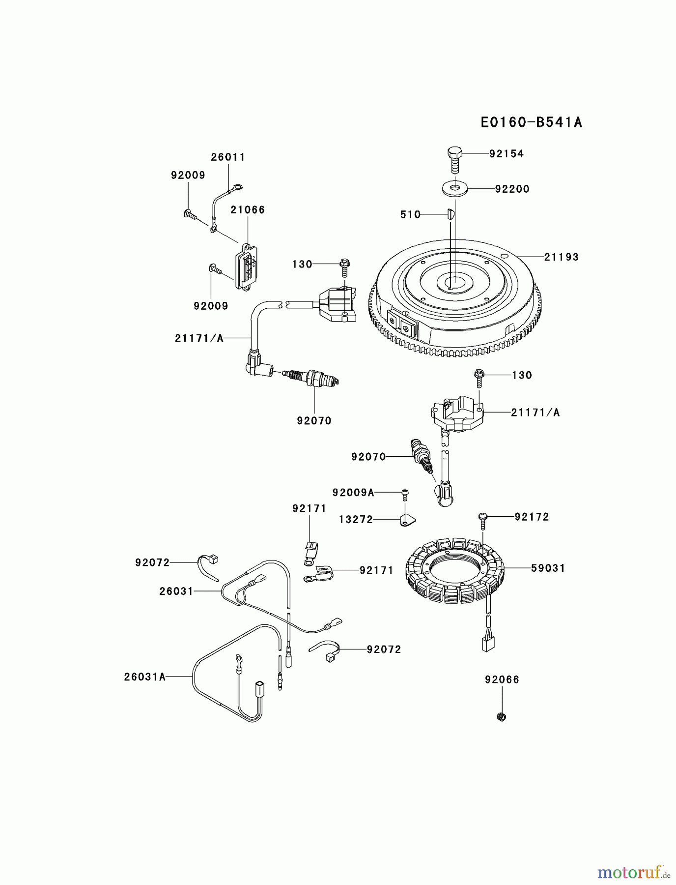  Kawasaki Motoren Motoren Vertikal FH641V - DS25 bis FS481V - BS13 FR691V-AS16 - Kawasaki FR691V 4-Stroke Engine ELECTRIC-EQUIPMENT