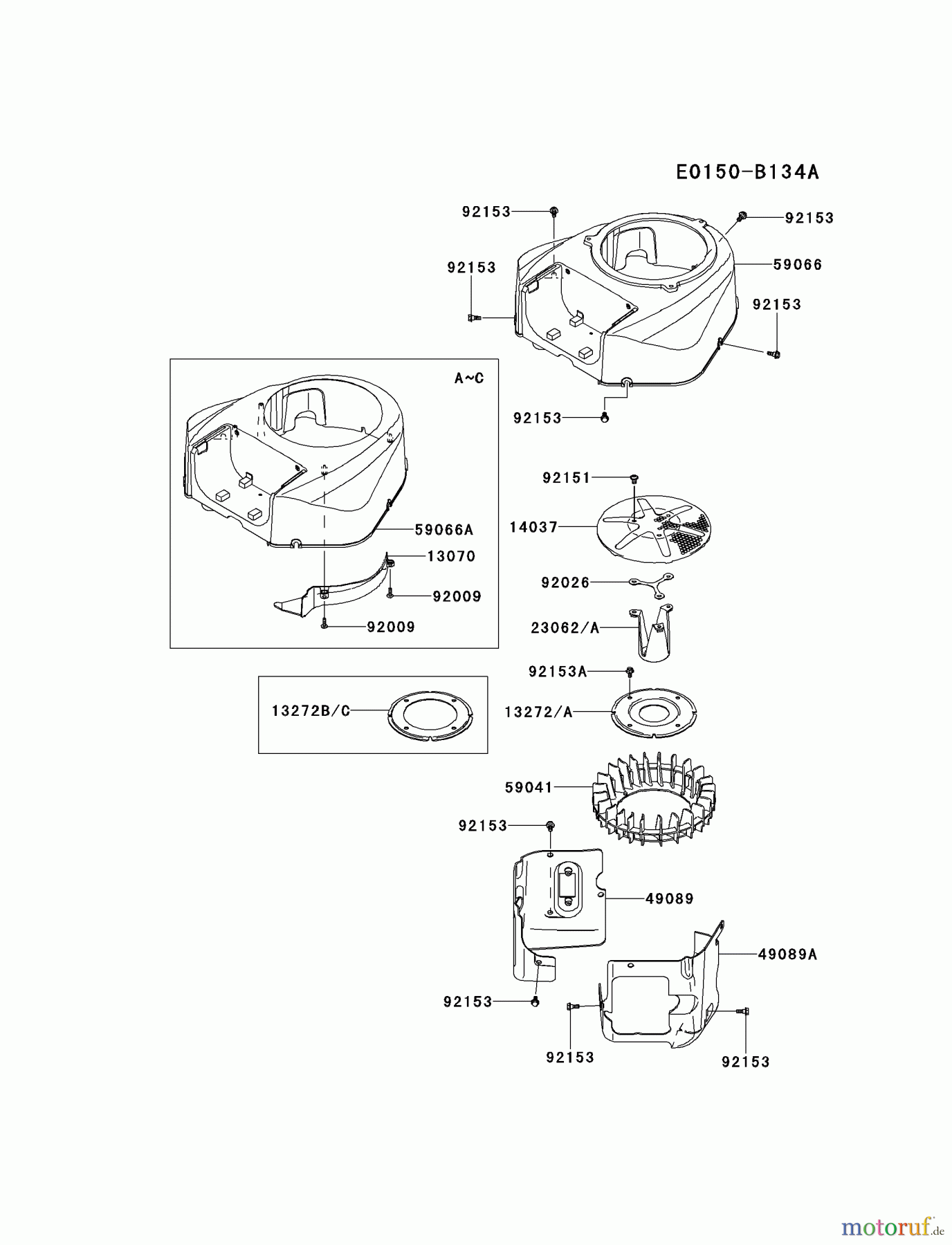  Kawasaki Motoren Motoren Vertikal FH641V - DS25 bis FS481V - BS13 FR691V-AS15 - Kawasaki FR691V 4-Stroke Engine COOLING-EQUIPMENT