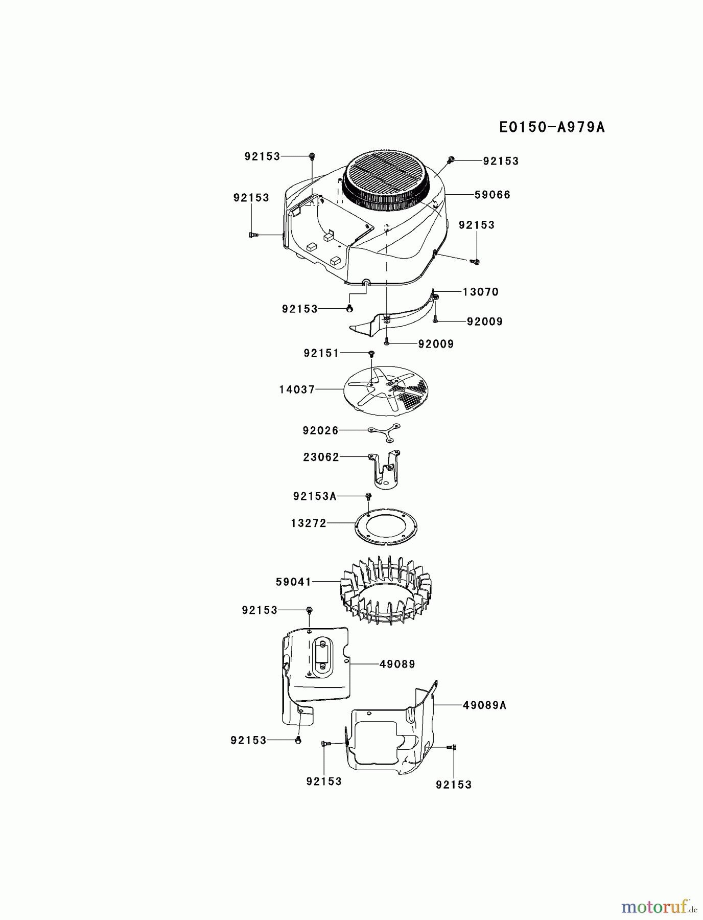  Kawasaki Motoren Motoren Vertikal FH641V - DS25 bis FS481V - BS13 FR691V-AS10 - Kawasaki FR691V 4-Stroke Engine COOLING-EQUIPMENT