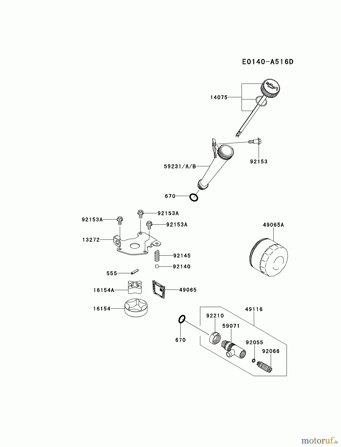  Kawasaki Motoren Motoren Vertikal FH641V - DS25 bis FS481V - BS13 FR541V-BS51 - Kawasaki FR541V 4-Stroke Engine LUBRICATION-EQUIPMENT