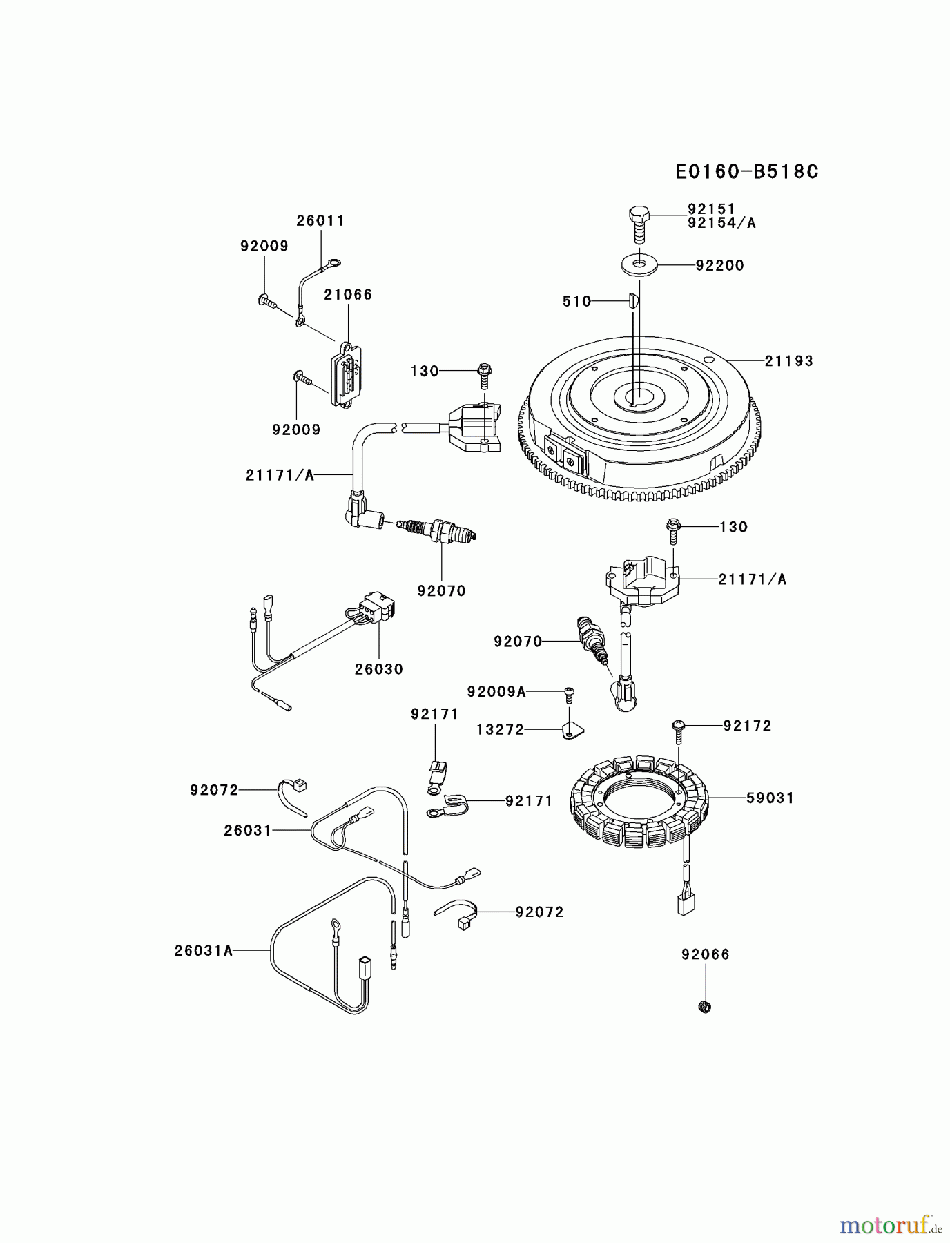  Kawasaki Motoren Motoren Vertikal FH641V - DS25 bis FS481V - BS13 FR730V-AS07 - Kawasaki FR730V 4-Stroke Engine ELECTRIC-EQUIPMENT