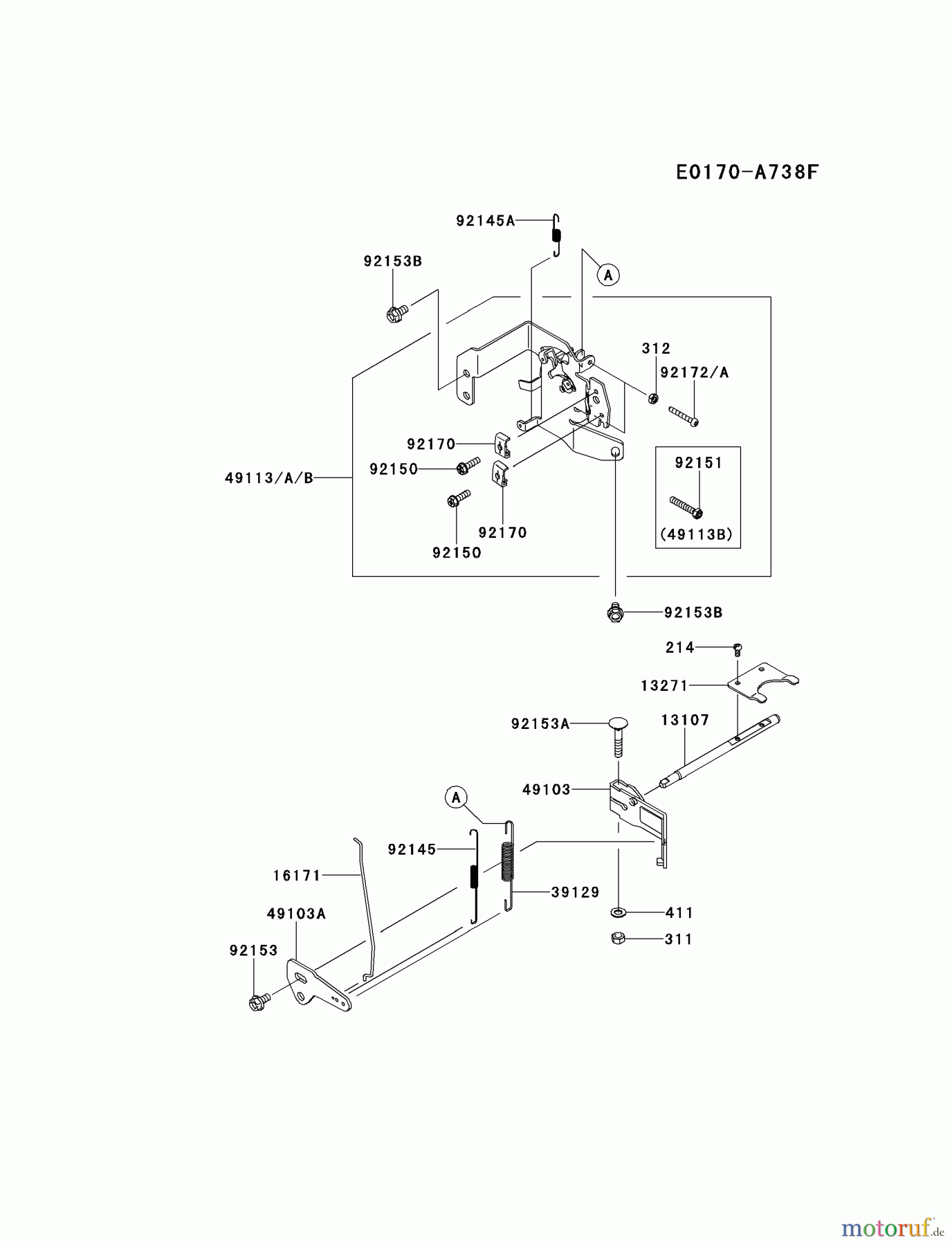  Kawasaki Motoren Motoren Vertikal FH641V - DS25 bis FS481V - BS13 FR651V-BS13 - Kawasaki FR651V 4-Stroke Engine CONTROL-EQUIPMENT