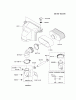 Kawasaki Motoren FH641V - DS25 bis FS481V - BS13 FS481V-AS01 - Kawasaki FS481V 4-Stroke Engine Listas de piezas de repuesto y dibujos AIR-FILTER/MUFFLER