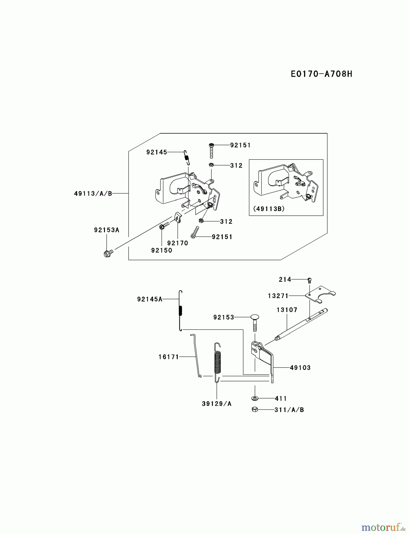  Kawasaki Motoren Motoren Vertikal FH641V - DS25 bis FS481V - BS13 FS481V-AS11 - Kawasaki FS481V 4-Stroke Engine CONTROL-EQUIPMENT